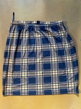 Tartan Black and Gold Skirt